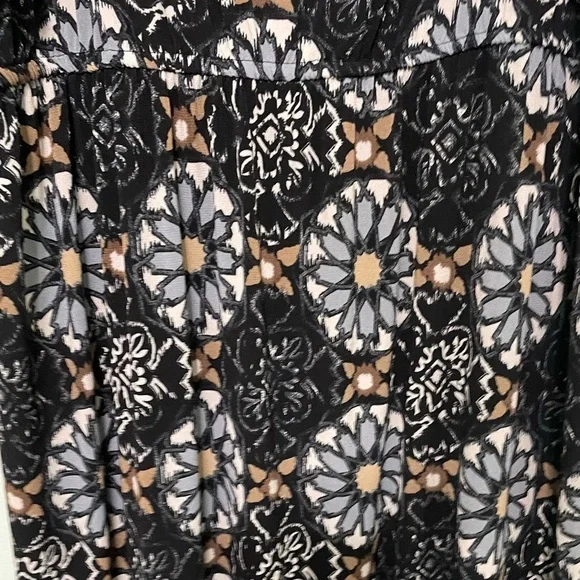 NY Collection maxi dress size Medium 5 inch ruffle around top - Picture 2 of 8